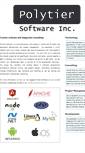 Mobile Screenshot of polytiersoftware.com